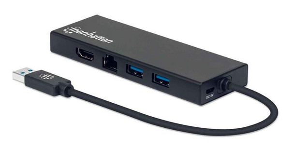 Manhattan 152846 Usb-A Dock/Hub. Ports X5: 152846