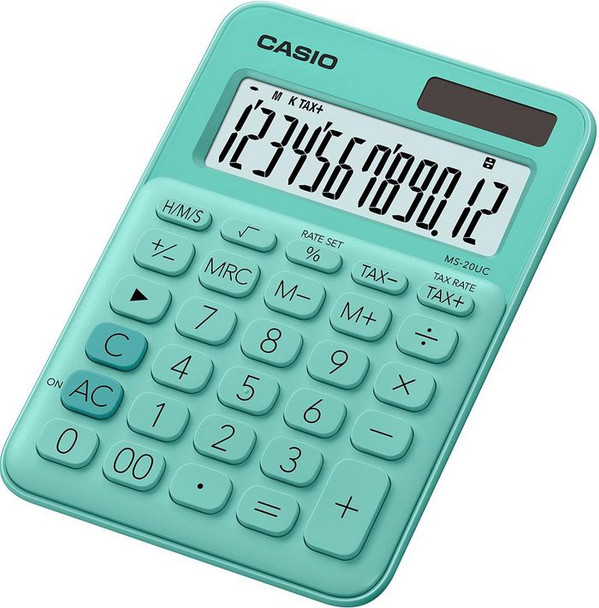 Casio MS-20UC-GN Calculator Desktop Basic Green MS-20UC-GN