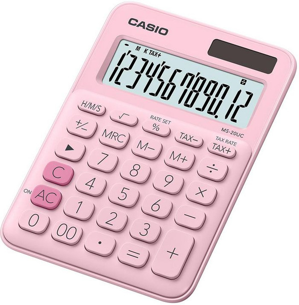 Casio MS-20UC-PK Calculator Desktop Basic Pink MS-20UC-PK