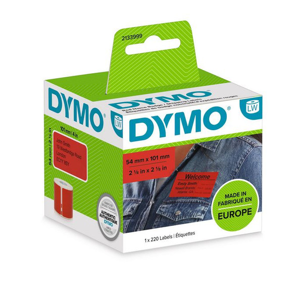 DYMO 2133399 Red Shipping/Name Badge Label 2133399