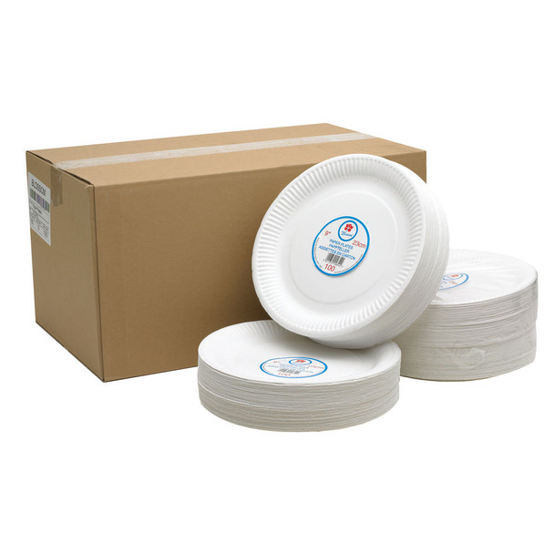 Paper Plate 9 " White Pack of 100 0511041 CPD75081