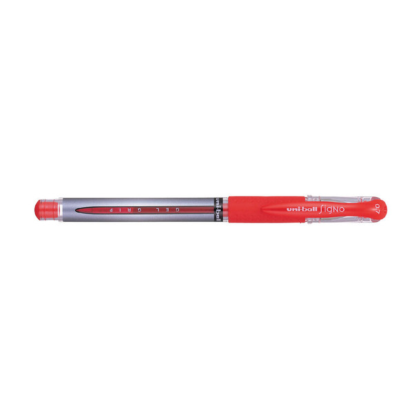 Uni-Ball Signo Gel Grip Rollerball Pen Red Pack of 12 9003952 MI92896