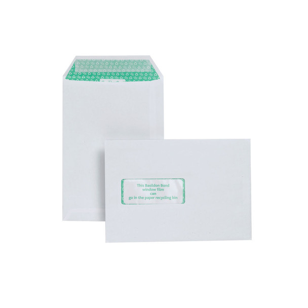 Basildon Bond C5 Pocket Envelope Window White Pack of 500 J80119 JDJ80119