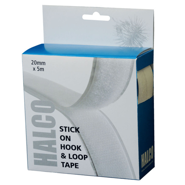 Halco Stick On Hook and Loop Roll 20mm x 5m 20AWHL5BOX HA76987