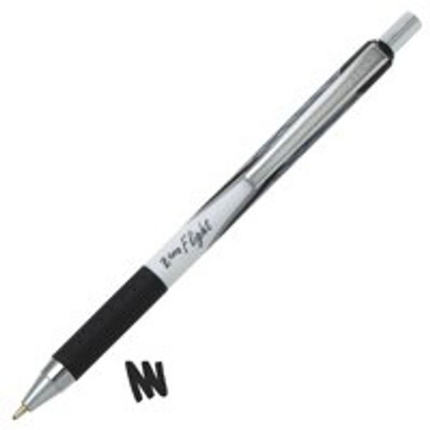 Zebra Z-Grip Flight Ballpoint Pen 1.2Mm Tip 0.6Mm Line Black Pack 12 13301