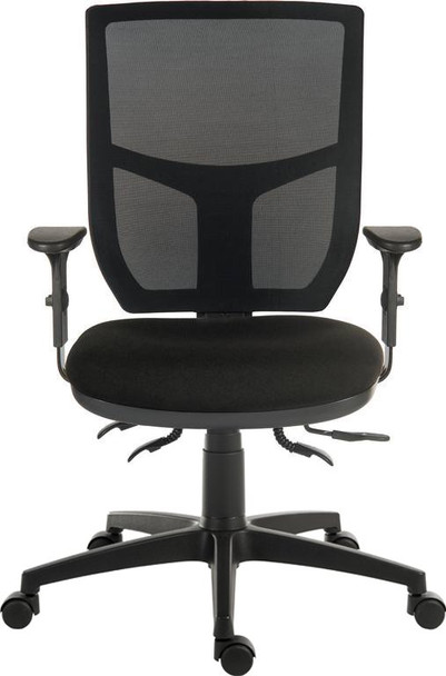 Ergo Comfort Mesh Back Ergonomic Operator Office Chair With Arms Black 9500MESH- 9500MESH-BLK/0270