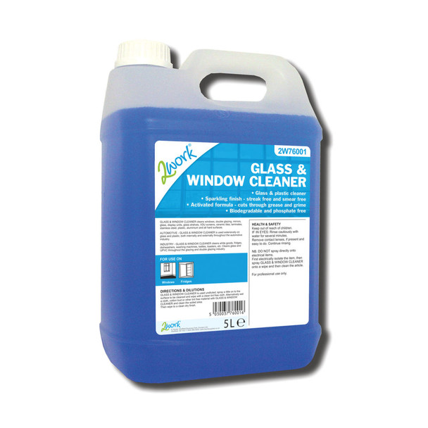 2Work Glass and Window Cleaner 5 Litre 701 2W76001