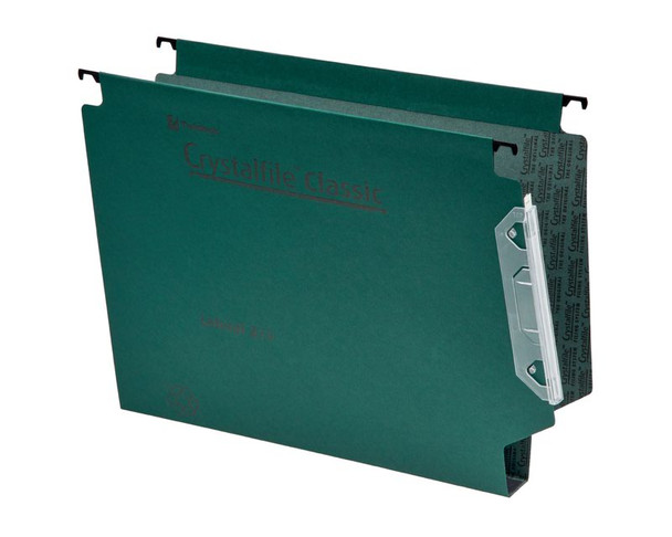 Rexel Crystalfile Classic 300 Foolscap Lateral Suspension File Manilla 30Mm Gree 3000109