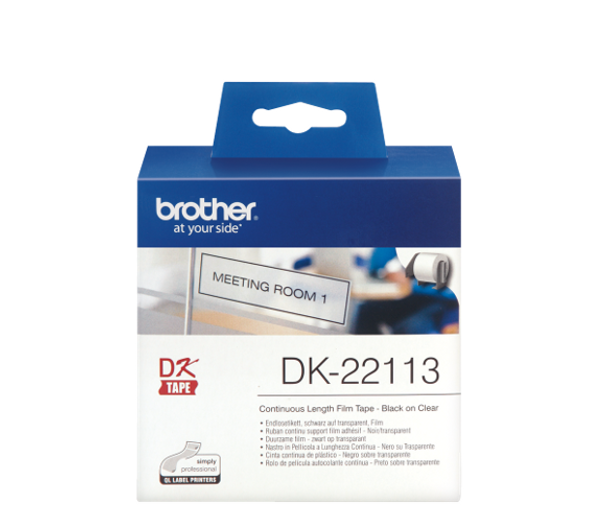 Brother Clear Film Label Roll 62Mm X 15M - DK22113 DK22113