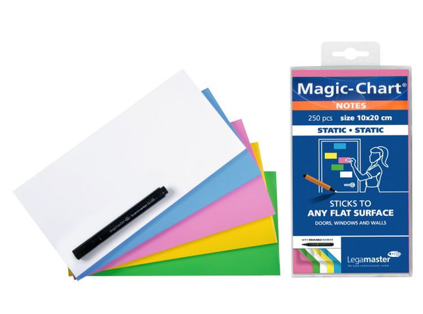 Legamaster Magic-Chart notes 10x20cm assorted Pack of 250 sheets LEGA159494