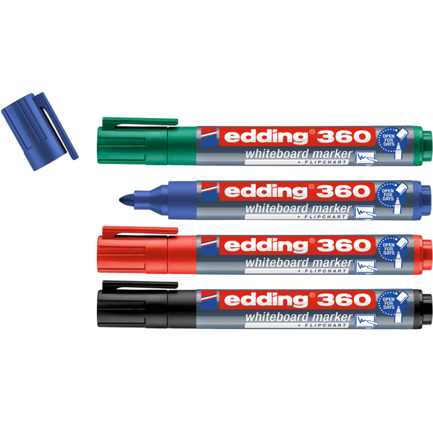 edding 360 whiteboard marker Pack of 4 EDD4-360-4