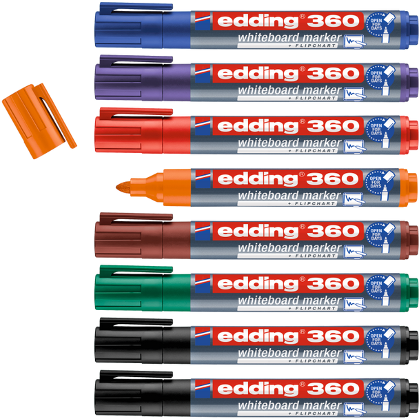 edding 360 whiteboard marker Pack of 8 EDD4-360-8-S2999