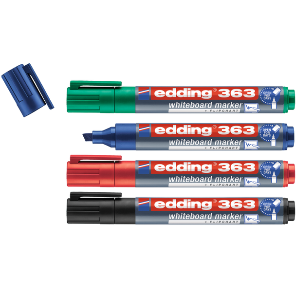 edding 363 whiteboard marker Pack of 4 EDD4-363-4