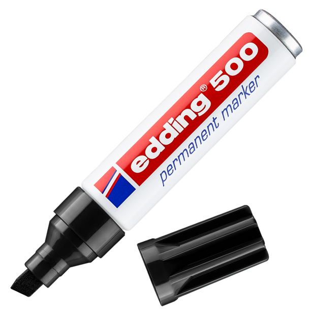 edding 500 Permanent Marker Black Box of 10 EDD500001