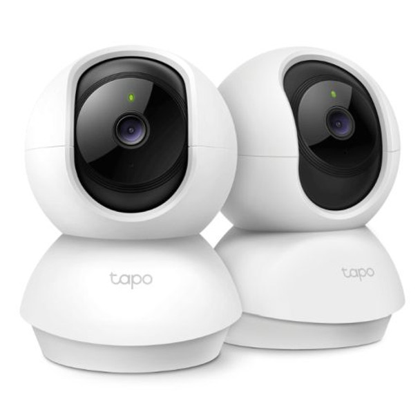 Tp-Link TAPO C210P2 Pan/Tilt Home Security Wi-Fi Cameras 2-Pack 3Mp Night Vision TAPO C210P2