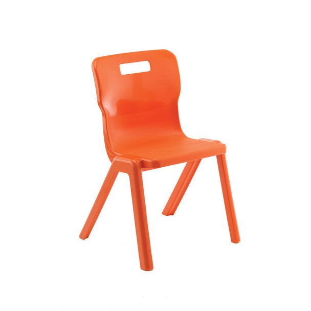 Titan One Piece Chair 460mm Orange KF78530 KF78530