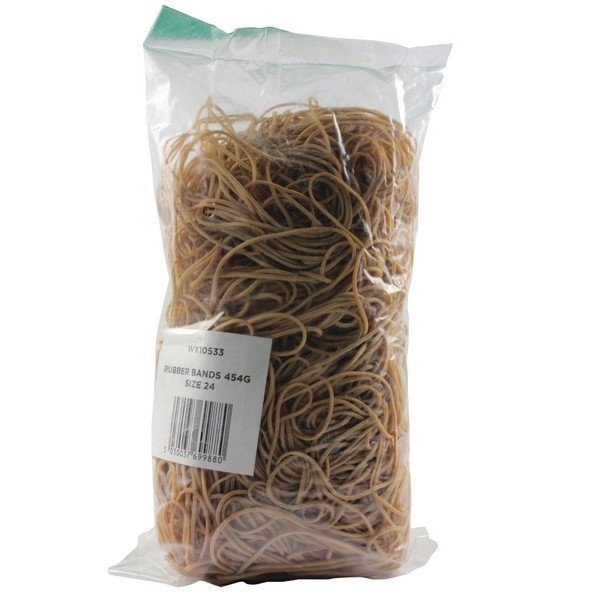Size 24 Rubber Bands Pack of 454g WX10533