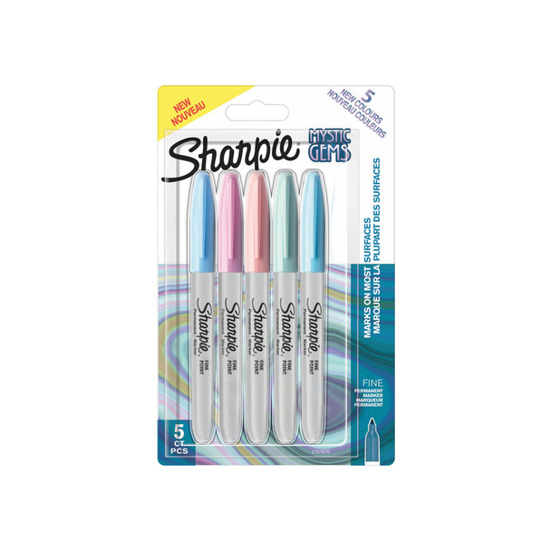 Sharpie Permanent Marker Mystic Gems Pack of 5 2157670 GL57670