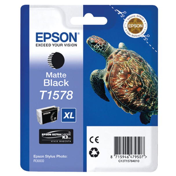 Epson T1578 Matte Black Inkjet Cartridge C13T15784010 / T1578 EP47950