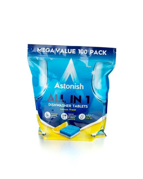 Astonish All In One Dishwasher Tablets Lemon Pack 100 1002135 1002135