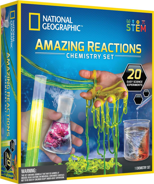 National Geographic Amazing Reactions Chemistry Set JM80599U