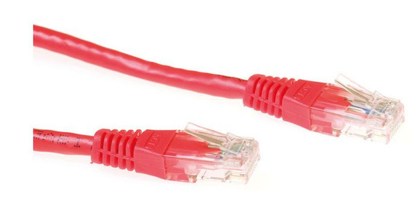MicroConnect B-UTP601R-B U/UTP CAT6 1M Red PVC B-UTP601R-B
