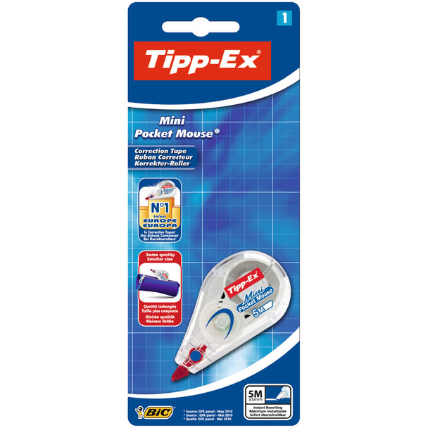 Tipp-Ex Mini Pocket Mouse Correction Blister Pack of 10 128704 TX51206