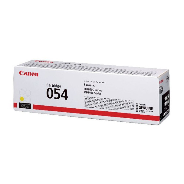 Canon 054 Laser Toner Cartridge Yellow Capacity: 1200 pages 3021C002 CO12436