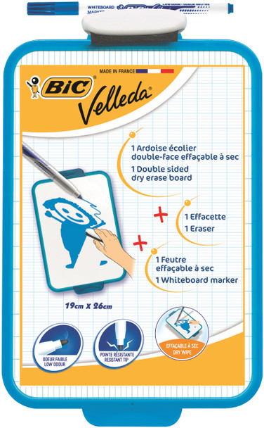 Bic Velleda Blue 190X260mm Double-Sided Whiteboard - 841360 841360