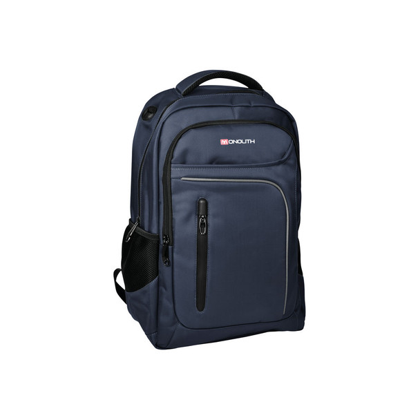 Monolith 15.6 " Business Commuter Backpack USB/Headphone Port Padded Pocket Navy HM03449