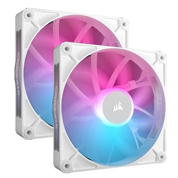 Corsair Icue Rx140 Rgb 140Mm Pwm White Fan Dual Pack CO-9051024-WW