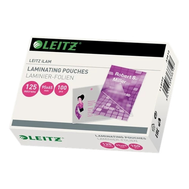 Leitz iLAM Laminating Pouches 95 x 65 mm 125 microns 33812 33812