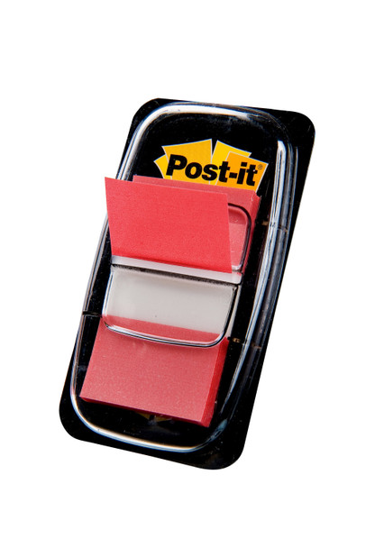 Post-It Index Flags Repositionable 25X43mm 12X50 Tabs Red Pack 600 7100089833 7100089833