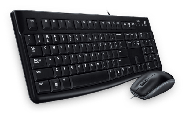 Logitech Wired Desktop Mk120 Keyboard And Mouse Set 920-002552