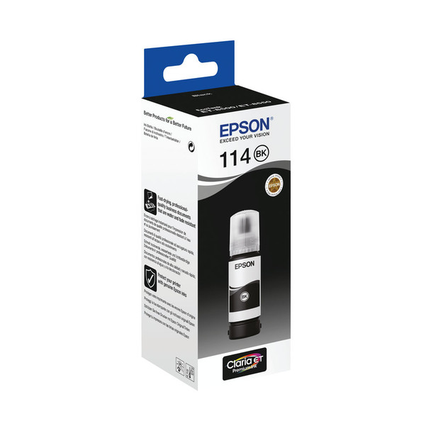 Epson 114 Ecotank Pigment Black Ink Bottle C13T07A140 EP68728