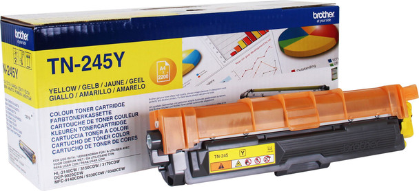 Brother Yellow Toner Cartridge 2.2K Pages - TN245Y TN245Y