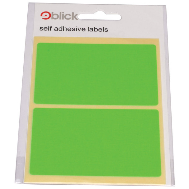 Blick Green Fluorescent Labels in Bags 50x80mm Pack of 160 RS010654 RS01065