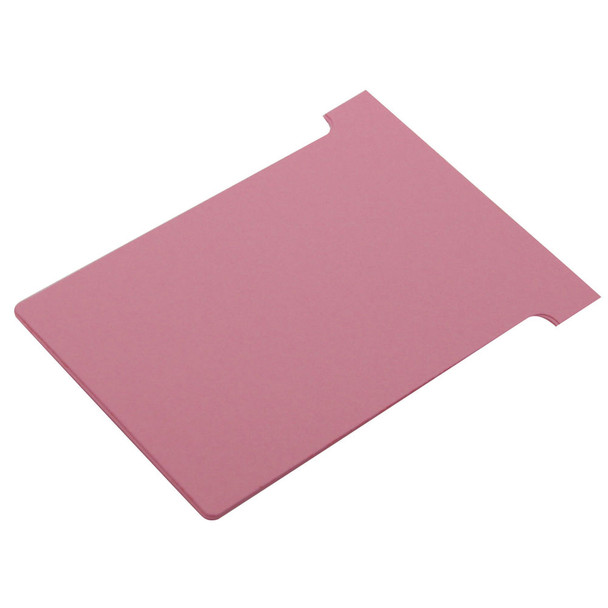 Nobo T-Card Size 3 80 x 120mm Pink Pack of 100 2003008 NB38916