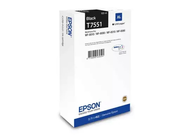 Epson Black Ink Cartridge 5K Pages - C13T75514N C13T75514N