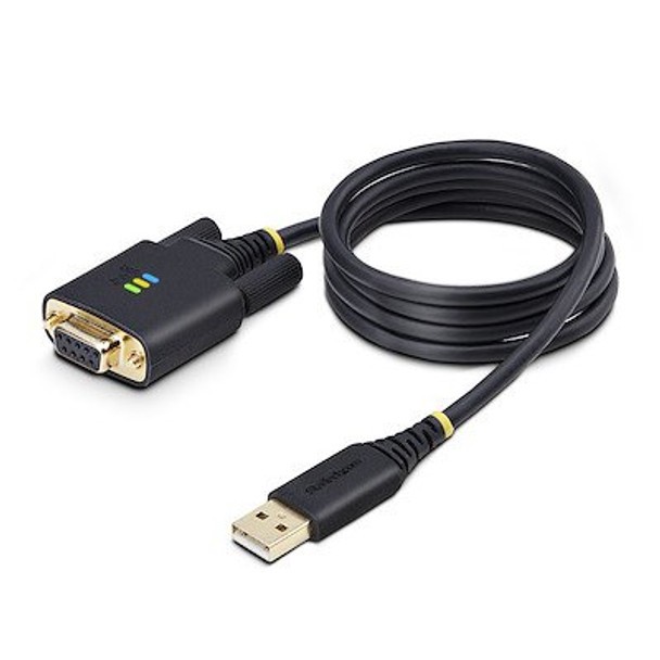 Startech.Com 1M Usb To Null Modem Serial Adapter Cable Black 1P3FFCNB-USB-SERIAL