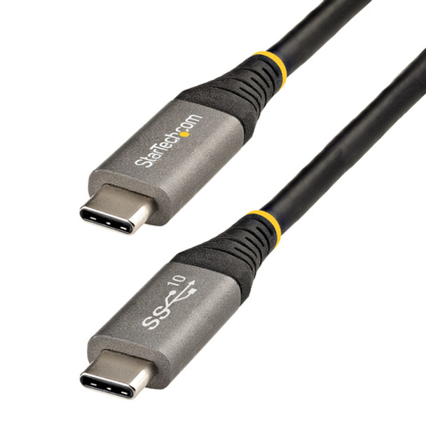 StarTech.com USB31CCV1M USB cable USB 3.2 Gen 2 3.1 Gen 2 Black Grey USB31CCV1M