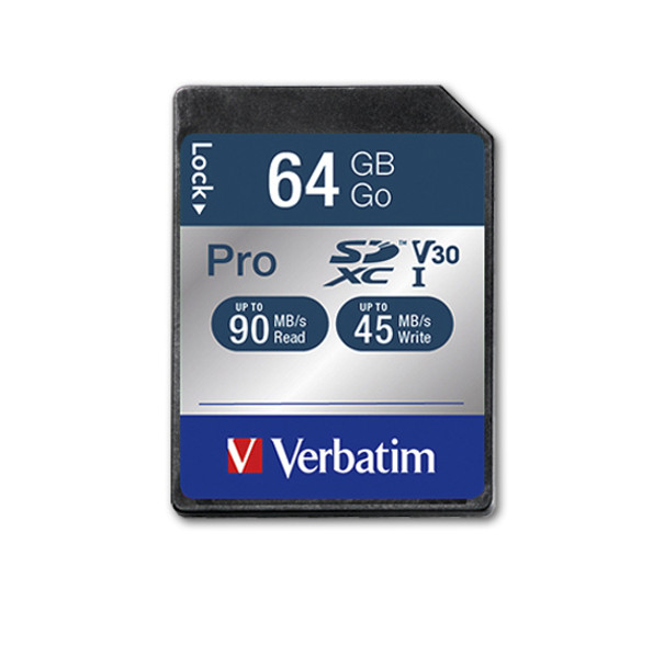 Verbatim Pro 64 GB SDXC UHS Class 10 47022