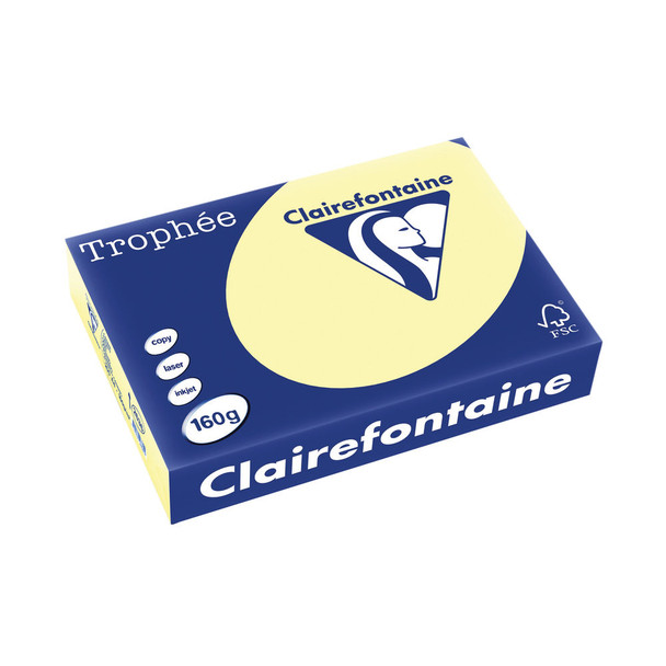 Trophee Card A4 160gm Canary Pack of 250 2636C CFP2636C