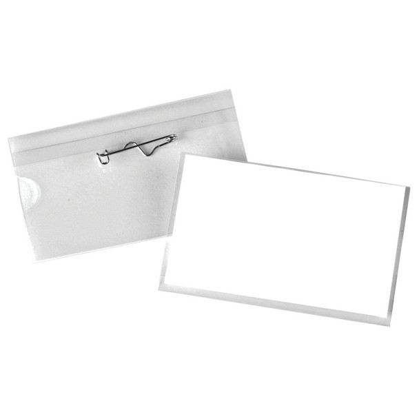 Announce Pin Name Badge 54x90mm Pack of 50 PV00920 PV00920