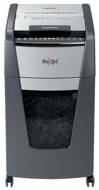 Rexel Optimum Autofeed Plus 300M Micro Cut Shredder 60 Litre 300 Sheet Automatic 2020300M