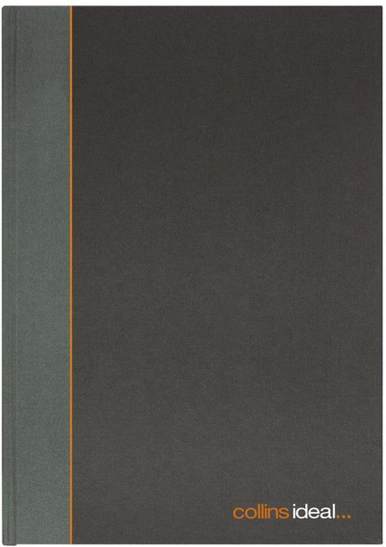 Collins Ideal Manuscript Book Casebound A5 Single Cash 192 Pages Black 461 810062
