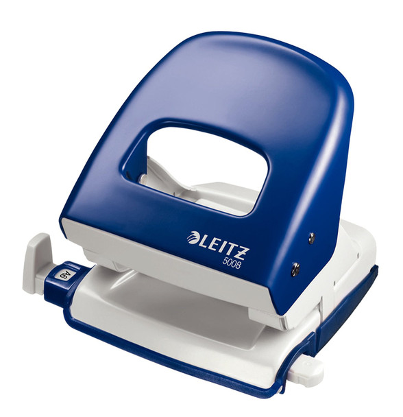 Leitz 5008 2 Hole Punch Metal 30 Sheet Blue 50080035 50080035