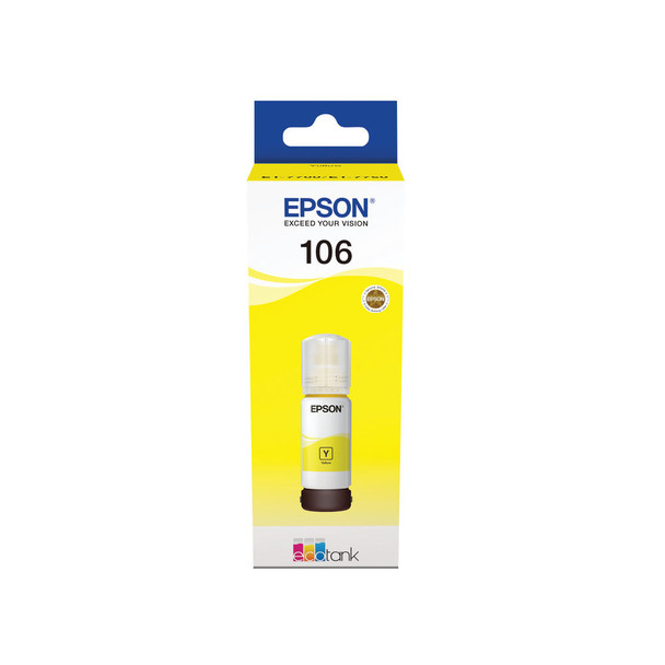 Epson 106 EcoTank Yellow Ink Bottle C13T00R440 EP64333