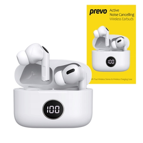 Prevo M10 Active Noise Cancelling Tws Earbuds Bluetooth 5.3 Automatic Pairing To M10ANC
