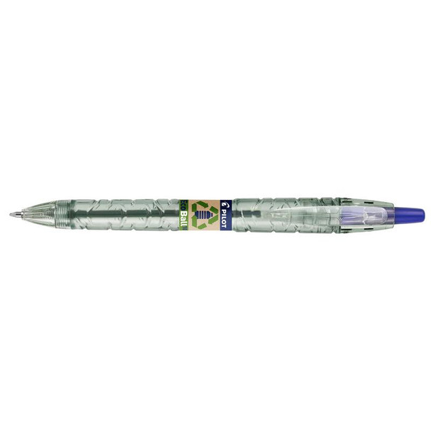 Pilot Ecoball Recycled Ballpoint Pen 1.0Mm Tip 0.27Mm Line Blue Pack 10 49025056 4902505621598